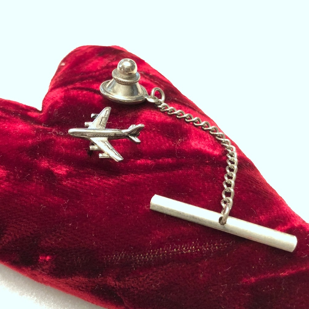 Vintage Airplane Tie Tack